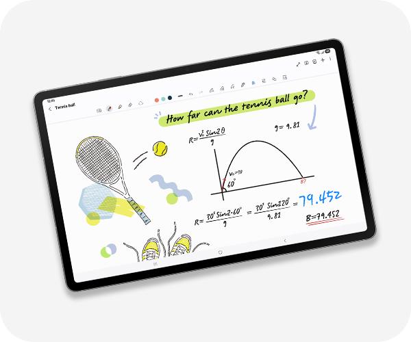 SAMSUNG Galaxy Tab S10 FE Tablet Solve Math