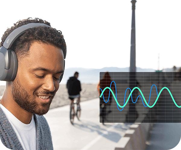 bluetooth headphones EDIFIER W830NB ANC τεχνολογία Deep Neural Network 